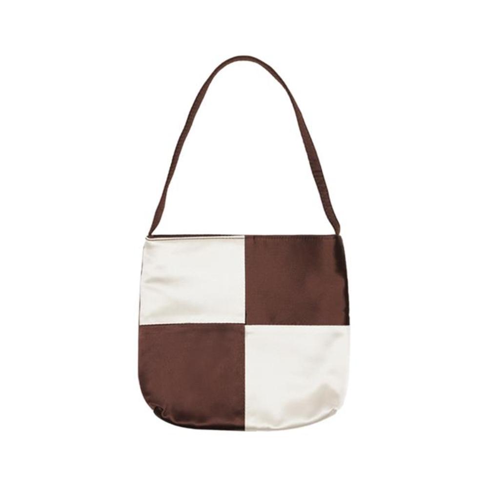 하이 hai Vera Checkerboard bag (brown &amp; ivory)