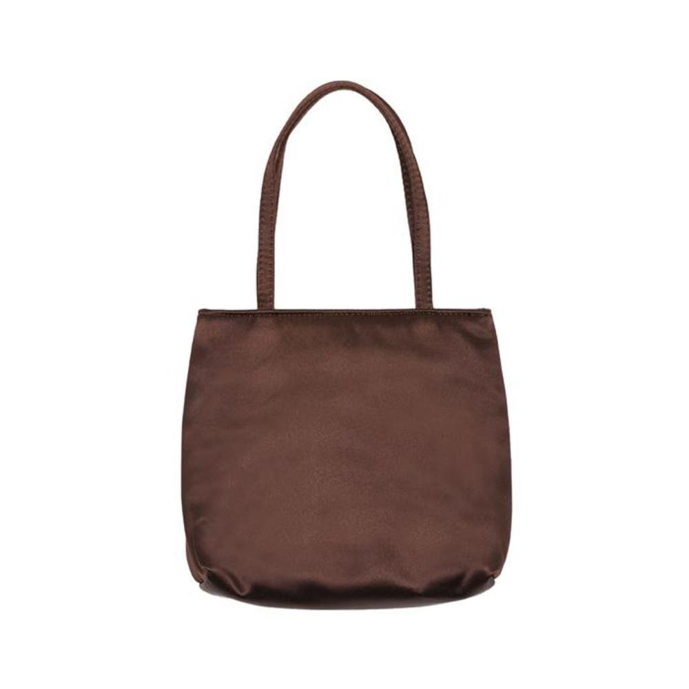 하이 hai Little silk bag (dark brown)